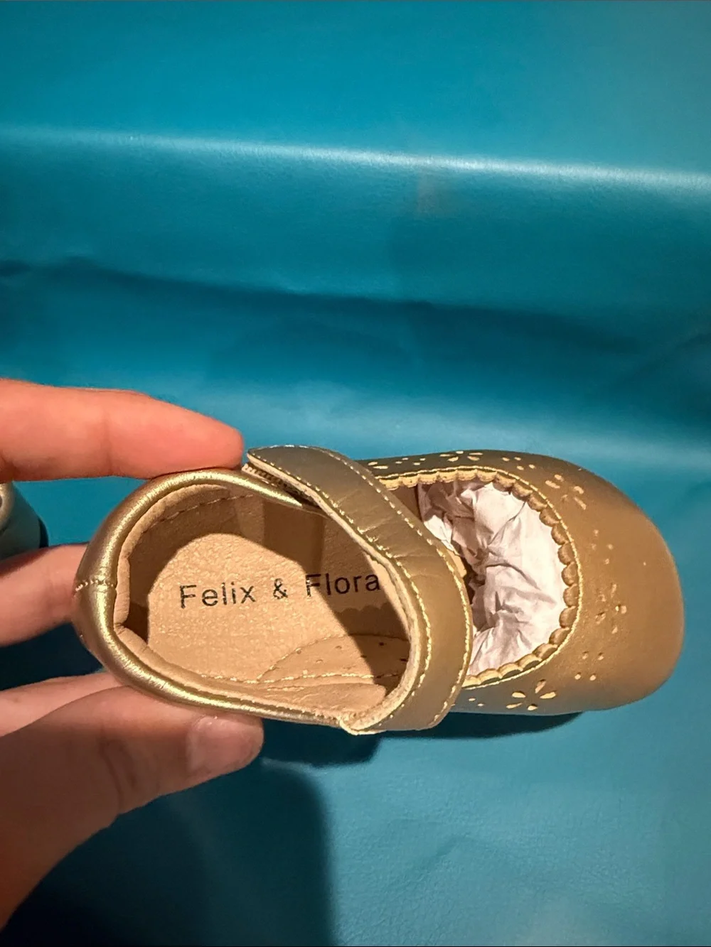 Toddler Mary Jane Walker Shoes in Metallic Gold